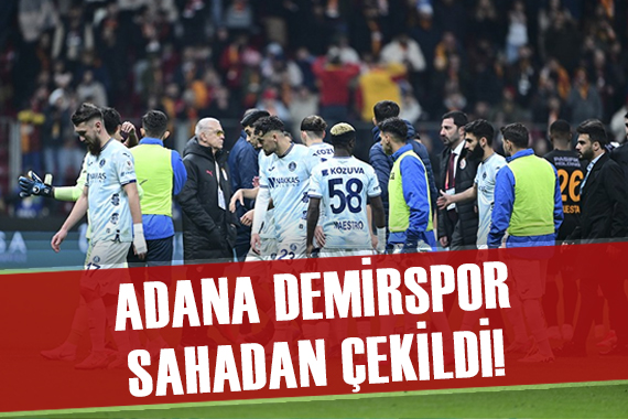 Galatasaray-Adana Demirspor Maçı Hakem Tarafından Tatil Edildi!