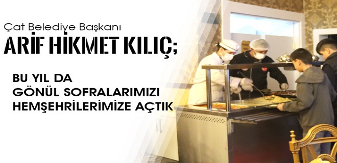 Çat’ta Ramazan Bereketi: Gönül Sofraları Kuruluyor, Dayanışma Büyüyor