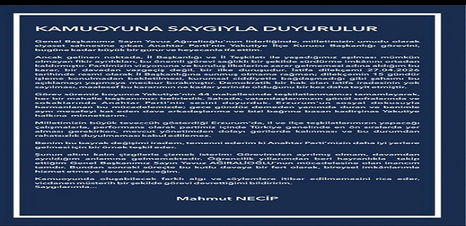 Anahtar Parti Erzurum’da “İŞLEYEN” bir parti yerine çekmece siyaseti…