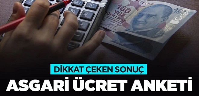 Asgari Ücretle İlgili Çarpıcı Anket