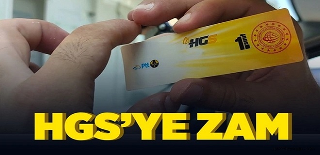 Bir zam da HGS'ye geldi