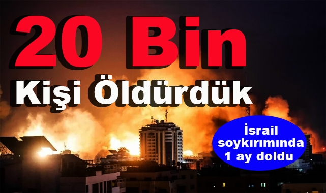 İsrail 10 Değil 20 Bin Kişi Öldürdük İddiası