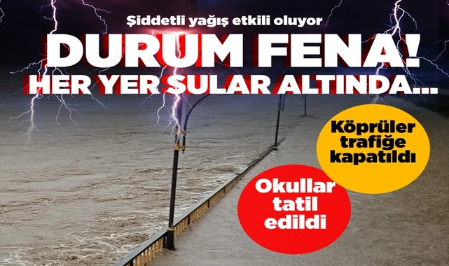 Şiddetli Yağış Sonrası Çay Taştı!